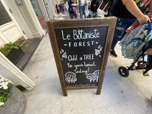 sign  at Le Botaniste - Soho in New York City