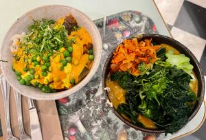 This place is soooo good. Have eaten at two different locations in NYC already this week. The photo on the right is the Tibetan Mama bowl and I highly recommend.  at Le Botaniste - Soho in New York City