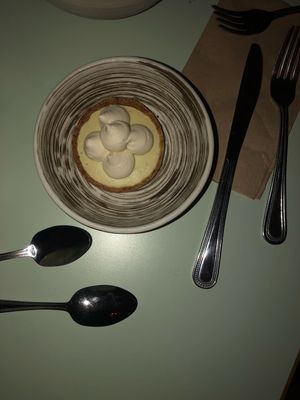 Key lime pie, the whipped cream is decadent and fabulous! The tart itself is bursting with lime flavor (it’s not too sweet either, perfectly balanced).  at Le Botaniste - Soho in New York City