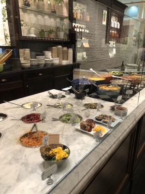 Food display  at Le Botaniste - Soho in New York City