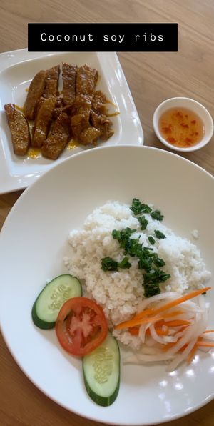 Coconut soy ribs, 35k at Sala in Ho Chi Minh City