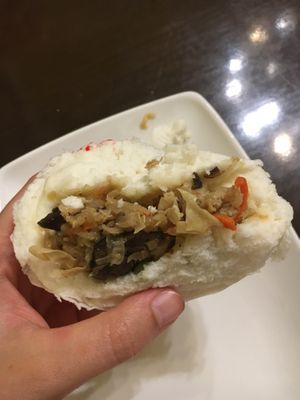 Inside of the vegan steamed dumpling (really good btw) at Sala in Ho Chi Minh City