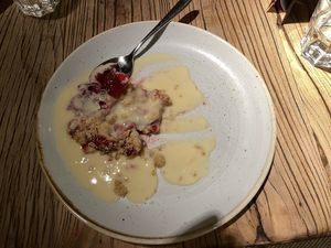 Blackberry and apple crumble   at The Queen & Castle in Kenilworth