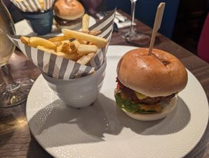 Plant burger at The Queen & Castle in Kenilworth