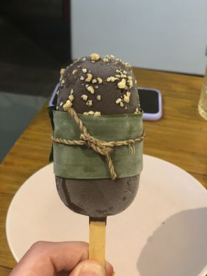 Vegan snickers ice cream bar: What a treat  at Give Cafe in Canggu