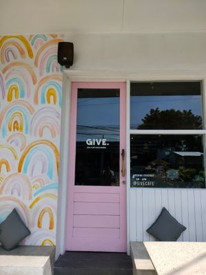 Outside at Give Cafe in Canggu
