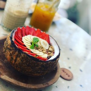 Breakfast smoothie bowl   at Give Cafe in Canggu