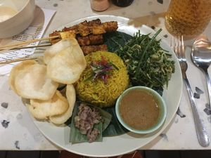 Sunshine satay  at Give Cafe in Canggu
