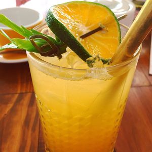 Fresh OJ  at Give Cafe in Canggu