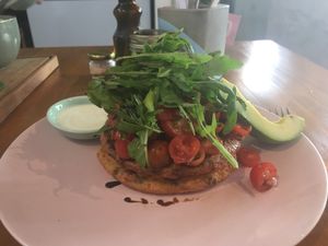 Corn fritters at Give Cafe in Canggu