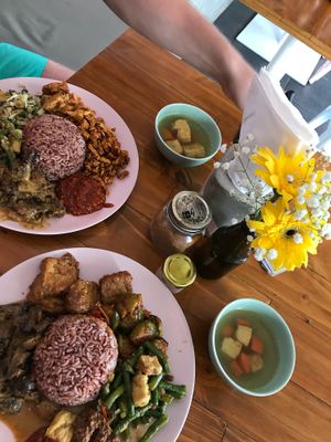 Yummy buffet-We loved it here at Give Cafe in Canggu