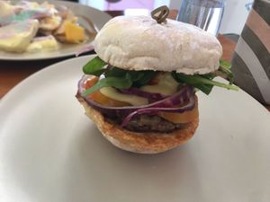 McMuffin Burger at Give Cafe in Canggu