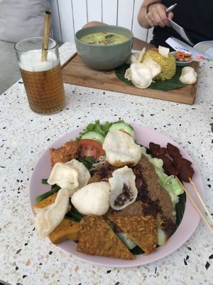 Gado gado and curry  at Give Cafe in Canggu