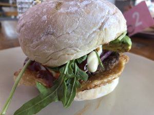 English muffin breakfast  at Give Cafe in Canggu