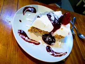 Coconut cheesecake. The best cake on Earth at Give Cafe in Canggu
