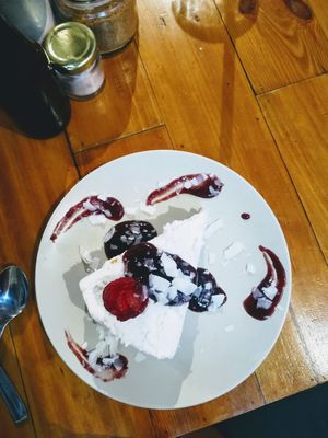 Coconut cheesecake, so delicious! at Give Cafe in Canggu