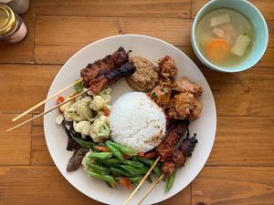 Satay heaven at Give Cafe in Canggu