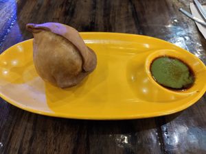 Samosa at Golgappa Vegetarian Restaurant in Upper Mount Gravatt