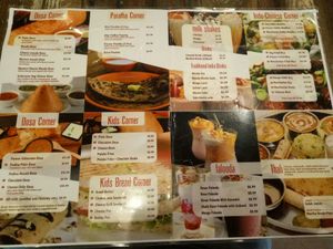 Menu at Golgappa Vegetarian Restaurant in Upper Mount Gravatt