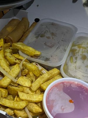 Chinese munchie box  at China Express Finaghy Takeaway in Belfast