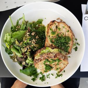 Artichoke croque (vegetarian) at Cantine in Vilvoorde