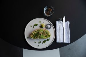 avocado toast at Cantine in Vilvoorde