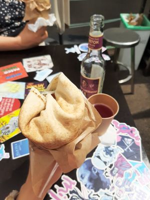 Black bean falafel wrap at Garbanzo - Falafel & Hummus Bar in Vienna