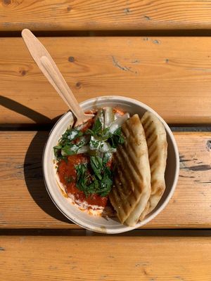 Vegan Shakshuka at Garbanzo - Falafel & Hummus Bar in Vienna