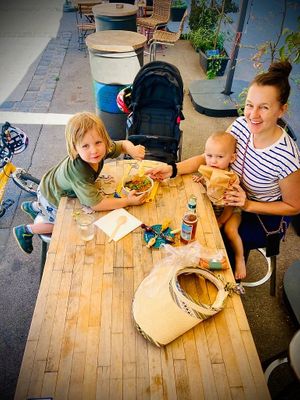 Vegetarian & vegan chickpea-based dishes. Kids love & parents approved.  at Garbanzo - Falafel & Hummus Bar in Vienna