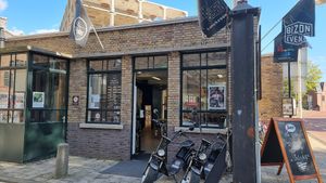 Front + entrance at Het Slachthuis in Leiden