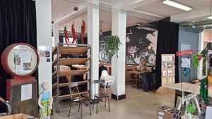 The restaurant at Het Slachthuis in Leiden