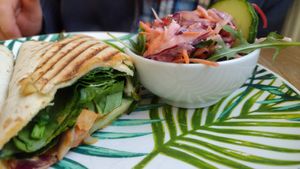 Chickpeas masala wrap at Het Slachthuis in Leiden