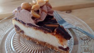 Peanut butter chocolate cheesecake at Het Slachthuis in Leiden
