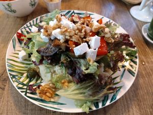 Flatbread with grilled veggied at Het Slachthuis in Leiden