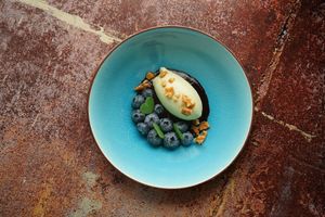 Pine / blueberry / cedar at Barclay Restaurant in St Petersburg