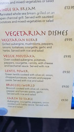 Vegetarian dishes at Earth to Table in South West London