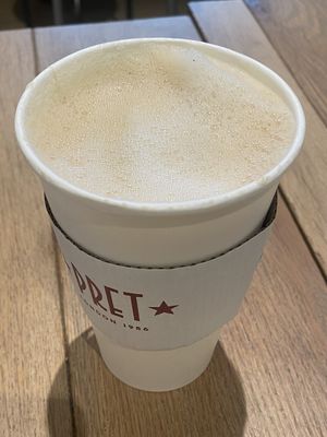 oat milk latte   at Pret A Manger - 30th St Station in Philadelphia