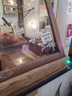Vegan banana bread loaf at Bake Shop in Brooklyn