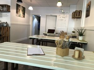 All lighted and nice at Rohkosteria in Mannheim