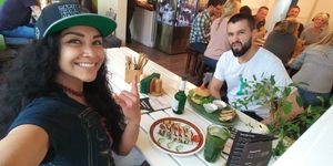 Being silly!!! at Rohkosteria in Mannheim