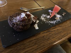 Chocolate cake at Abriecosy Ecolodge in Bargemon