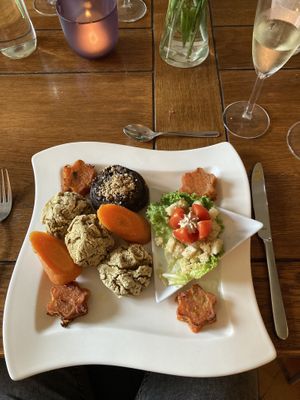 Polenta avec legumes at Abriecosy Ecolodge in Bargemon