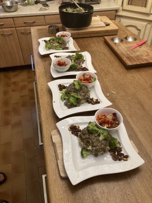 Dinner is ready at Abriecosy Ecolodge in Bargemon