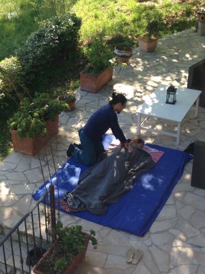 Therapists are comming on side on demand to help you relaxe even more at Abriecosy Ecolodge in Bargemon