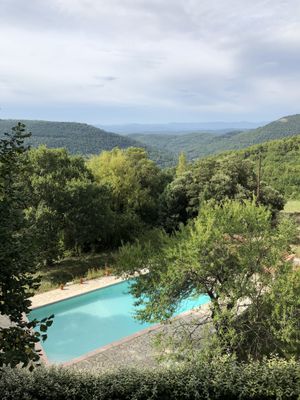 View from the main house  at Abriecosy Ecolodge in Bargemon