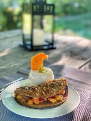 dessert a la vanessa at Abriecosy Ecolodge in Bargemon