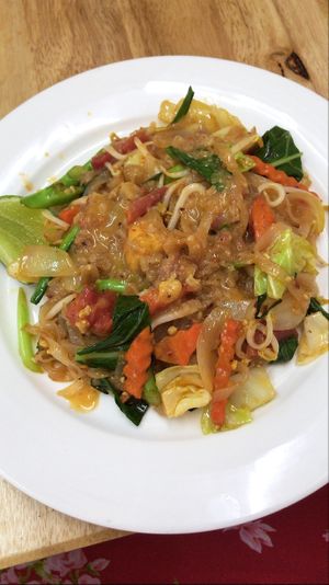 Vegan Pad Thai  at Rest Inn in Bangkok