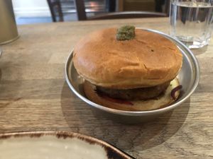 Veggie burger- skip this  at The Indian Streatery in Birmingham