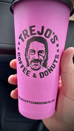 What a handsome devil  at Trejo's Coffee & Donuts in Hollywood