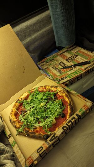 Pizza Veggy at Ristorante Pizzeria La Roche in Marnega Brenzone Sul Garda